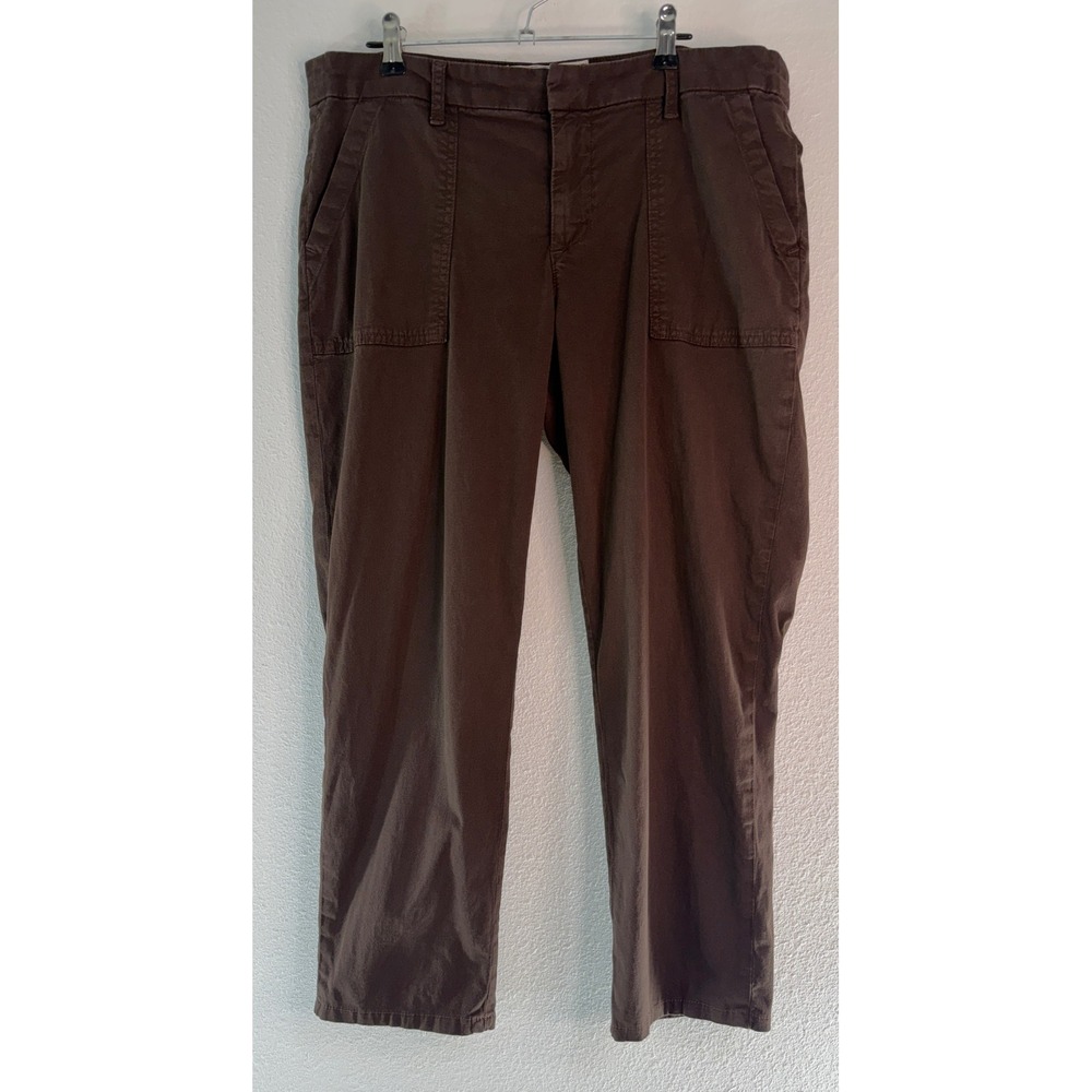 Frank & Eileen Blackrock Utility Pants Brown Cargo Crop Casual Irish Coffee 12